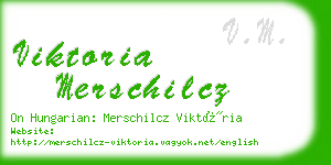 viktoria merschilcz business card